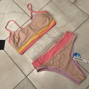 Cupshe NWT Sporty Bikini